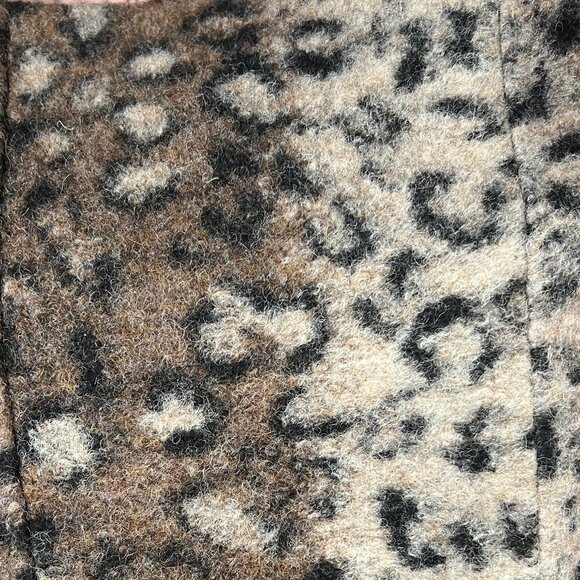 Vintage Cheetah Leopard Animal Print Wool Mini Dress 90s Y2K Mob Boss Wife Sexy - Picture 6 of 7